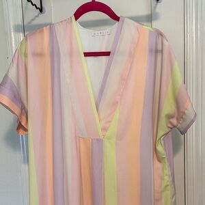 Karlie Multicolor Striped Kaftan Dress